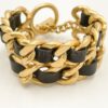 Chanel Vintage 95P Double Woven Chain Bracelet