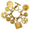 Chanel Collection 27 Multi 9-Charm Bracelet Gold Plated