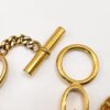 Chanel Collection 27 Multi 9-Charm Bracelet Gold Plated