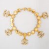 Chanel Vintage 96P “1995 Barbie” Crystal 5 CC Charm Bracelet