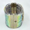 Chanel 2014 Supermarket Iridescent Holographic Resin CC Cuff Bracelet