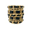 Rare Chanel Collection 26 Vintage Stacked Woven Chain Cuff Bracelet