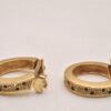 Authentic Christian Dior Vintage Rhinestone Clip-on Earrings Gold Tone CD 6723J