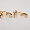 Authentic Christian Dior Clip-On Earrings Rhinestone Gold Plated CD 6861J