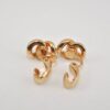 Authentic Christian Dior Clip-On Earrings Rhinestone Gold Plated CD 6861J