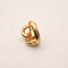 Authentic Christian Dior Clip-On Earrings Rhinestone Gold Plated CD 6861J