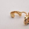 Authentic Christian Dior Clip-On Earrings Rhinestone Gold Plated CD 6861J