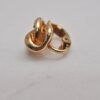 Authentic Christian Dior Clip-On Earrings Rhinestone Gold Plated CD 6861J