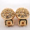 Authentic Christian Dior Vintage Rhinestone Earrings Gold Tone CD 6964F