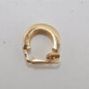 Authentic Christian Dior Rhinestone Clip-On Earrings Gold Plated CD 8037I