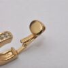 Authentic Christian Dior Rhinestone Clip-On Earrings Gold Plated CD 8037I