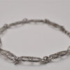 Authentic Christian Dior Vintage Chain Bracelet Silver Tone CD 8044I