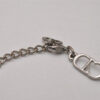 Authentic Christian Dior Vintage Chain Bracelet Silver Tone CD 8044I