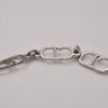 Authentic Christian Dior Vintage Chain Bracelet Silver Tone CD 8044I