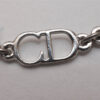 Authentic Christian Dior Vintage Chain Bracelet Silver Tone CD 8044I