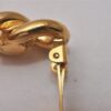 Authentic Christian Dior Vintage Clip-On Earrings Gold Plating CD 8166I