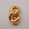 Authentic Christian Dior Vintage Clip-On Earrings Gold Plating CD 8166I