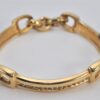 Authentic Christian Dior Rhinestone Chain Bracelet Gold Tone CD 8862K