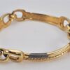 Authentic Christian Dior Rhinestone Chain Bracelet Gold Tone CD 8862K