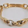 Authentic Christian Dior Rhinestone Chain Bracelet Gold Tone CD 8862K