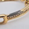 Authentic Christian Dior Rhinestone Chain Bracelet Gold Tone CD 8862K