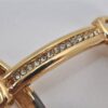 Authentic Christian Dior Rhinestone Chain Bracelet Gold Tone CD 8862K