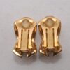 Authentic Christian Dior Clip-On Earrings Rhinestone Gold Plated CD 9382I