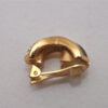 Authentic Christian Dior Clip-On Earrings Rhinestone Gold Plated CD 9382I