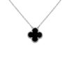 Camilla Necklace – Silver + Black