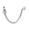 Chanel Hoop CC Chain Cuff Single Earring Silver Hardware