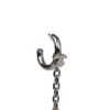 Chanel Hoop CC Chain Cuff Single Earring Silver Hardware