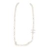 Chanel Gold CC Faux Large Pearl Crystal Necklace