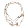 Chanel Long Pearl Necklace with Clear Gripoix, Strass, and Gold