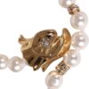 Chanel Long Pearl Necklace with Clear Gripoix, Strass, and Gold