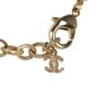 Chanel CC Gold Pearl Necklace Gold Hardware