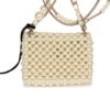 Chanel Pearl Flap Bag Pendant Necklace Light Gold Hardware