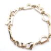 Authentic Christian Dior Chain Bracelet Gold Tone CD Box J2862