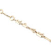 Authentic Christian Dior Chain Bracelet Gold Tone CD Box J2862