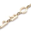 Authentic Christian Dior Chain Bracelet Gold Tone CD Box J2862