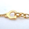 Authentic Christian Dior Chain Bracelet Gold Tone CD J9080