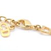 Authentic Christian Dior Chain Bracelet Gold Tone CD J9080