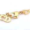 Authentic Christian Dior Chain Bracelet Gold Tone CD J9080