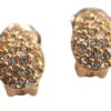 Authentic Christian Dior Vintage Rhinestone Earrings Gold Tone CD K4512