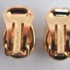 Authentic Christian Dior Vintage Rhinestone Earrings Gold Tone CD K4512