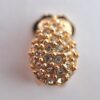 Authentic Christian Dior Vintage Rhinestone Earrings Gold Tone CD K4512