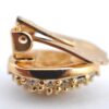 Authentic Christian Dior Vintage Rhinestone Earrings Gold Tone CD K4512