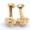 Authentic Christian Dior Rhinestone Clip-On Earrings Gold Plating CD K5825