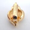 Authentic Christian Dior Rhinestone Clip-On Earrings Gold Plating CD K5825