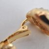 Authentic Christian Dior Rhinestone Clip-On Earrings Gold Plating CD K5825