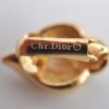 Authentic Christian Dior Rhinestone Clip-On Earrings Gold Plating CD K5825